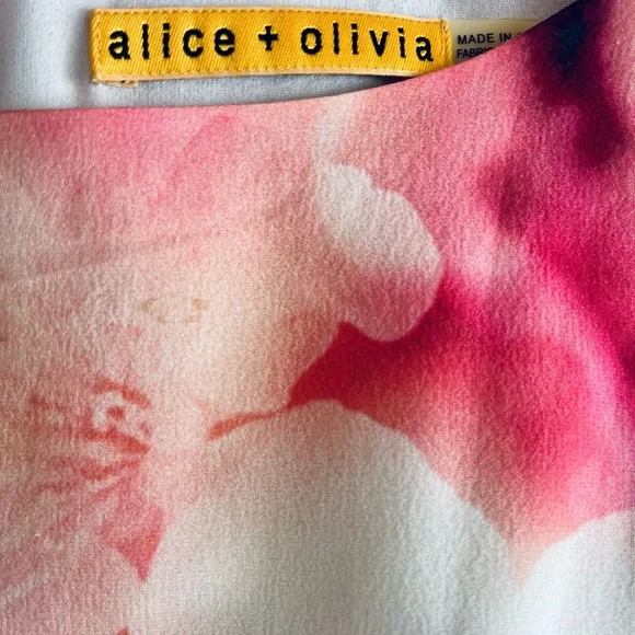 Alice + Olivia Silk Spring Blossom Dress - Picture 4 of 6